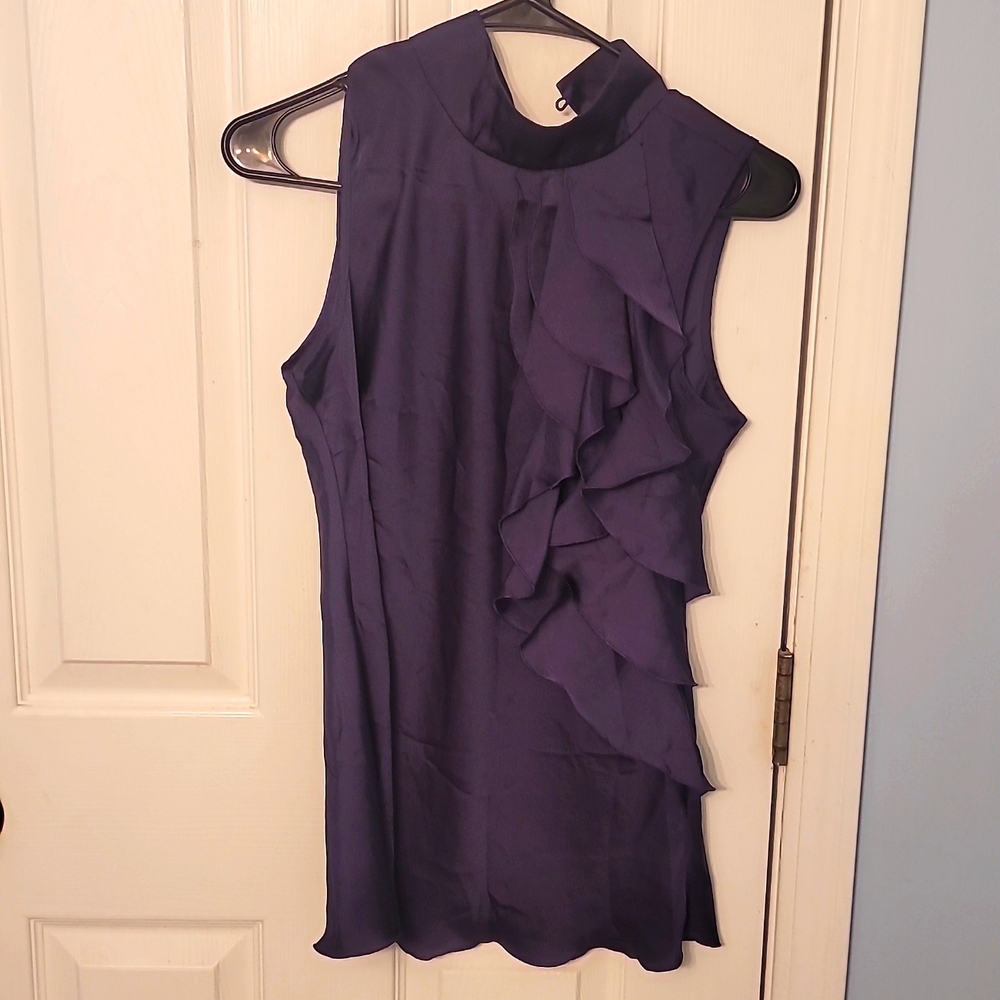 Kenar Purple Sleeveless Blouse